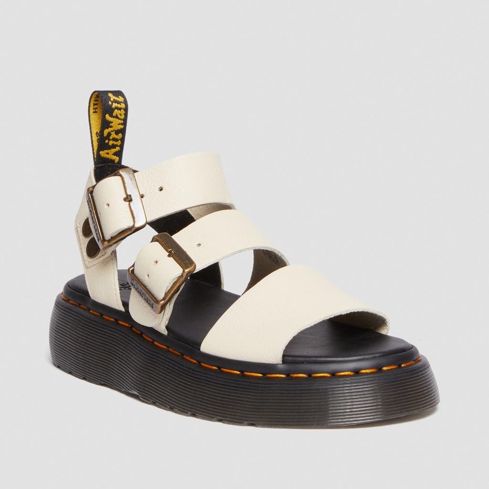 Dr. Martens Gryphon Pisa Leather Platform Sandals Size US 10 / EU 42